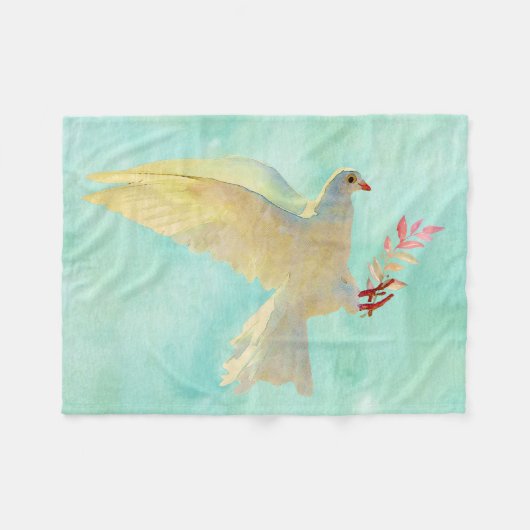 Wasserfarbentobe Fleecedecke (Vorderseite (Horizontal))