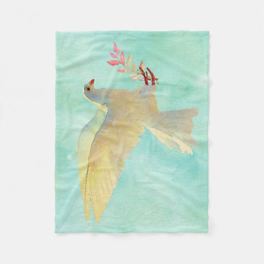 Wasserfarbentobe Fleecedecke (Vorderseite)