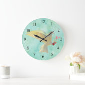Wasserfarbentobe  große wanduhr (Zuhause)