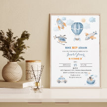 Wasserfarbentransport Geburtstagsdusche