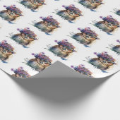 Wasserfarbenugel Geschenkpapier (Ecke)