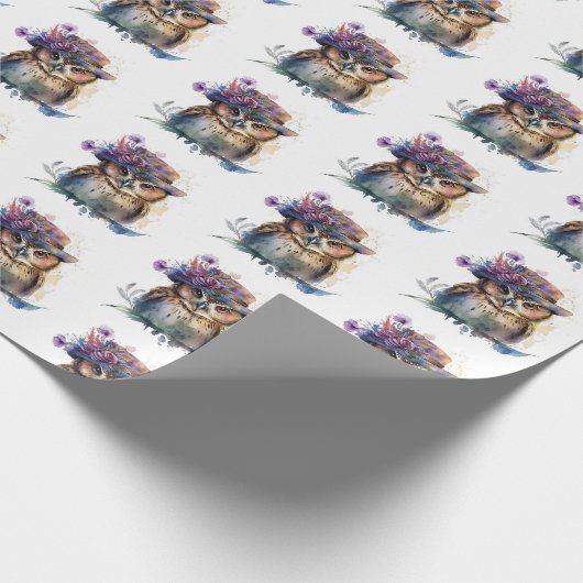 Wasserfarbenugel Geschenkpapier (Ecke)