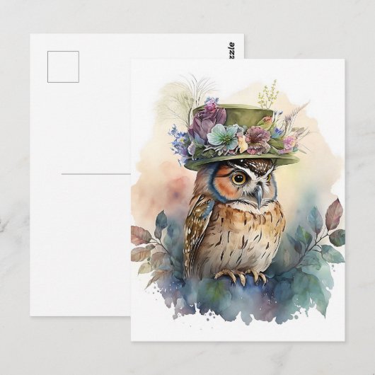 Wasserfarbenugel Postkarte (Vorne/Hinten)