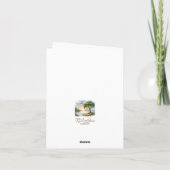 Wasserfarbenumgebung dank Karte (Rückseite)