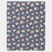 Wasserfarbenumschläge & Herz Fleecedecke (Vorderseite)