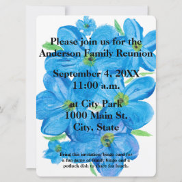 Wasserfarbenvergessenen-Me-Not-Blume