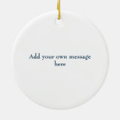 Wasserfarbenversorgung, was ich Gewollt habe Keramik Ornament (Hinten)