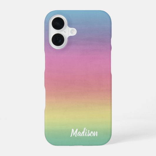 Wasserfarbenverträglichkeit | PERSONALISIERT iPhone 16 Hülle (Rückseite)