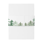 Wasserfarbenverzauberte Waldlandschaften Einladungsbanderole (Rückseitenbeispiel)