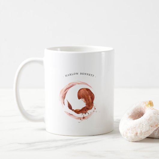 Wasserfarbenvirgo Astrologie Zodiac-Zeichen | Mono Kaffeetasse (Mit Donut)