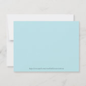 Wasserfarbenvogel auf einer Grußkarte einer Verzwe Dankeskarte (Rückseite)