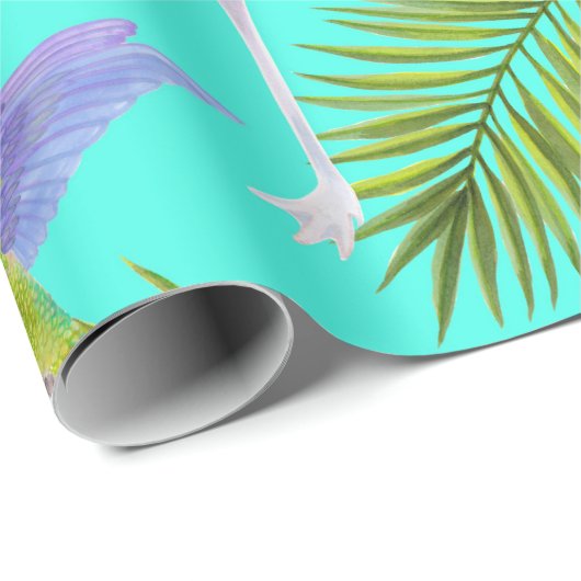 Wasserfarbenvögel - nahtloses Muster Geschenkpapier (Rolleneckpunkt)