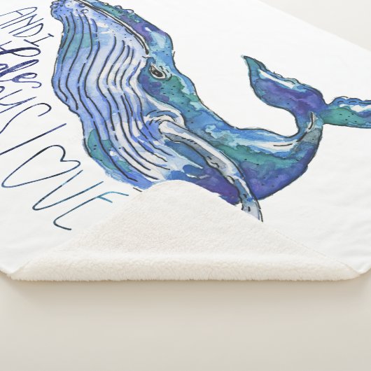 Wasserfarbenwal - Ich wale immer Liebe Sie Sherpadecke (3/4)