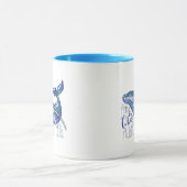 Wasserfarbenwal - Ich wale immer Liebe Sie Tasse (Zentrum)