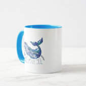 Wasserfarbenwal - Ich wale immer Liebe Sie Tasse (Vorderseite Links)