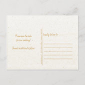 Wasserfarbenwald Ankündigungspostkarte (Rückseite)