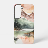 Wasserfarbenwald Berge Natur