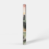 Wasserfarbenwald Berge Natur Samsung Galaxy Hülle (Rechte Seite)