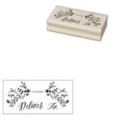 Wasserfarbenwald bitte liefern an gummistempel (Stempel)