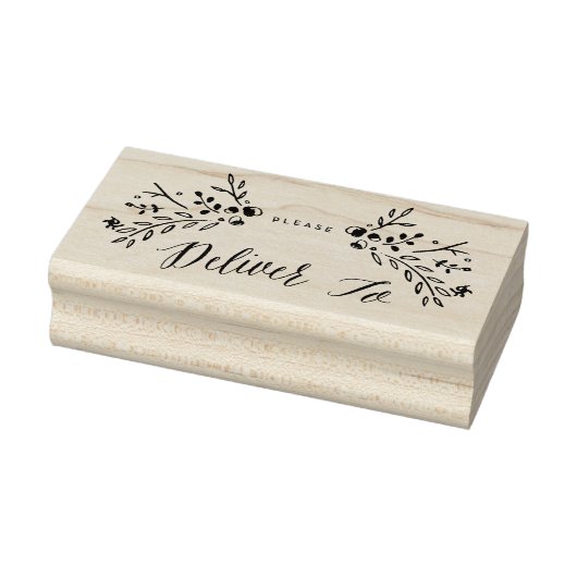 Wasserfarbenwald bitte liefern an gummistempel (Stempel)