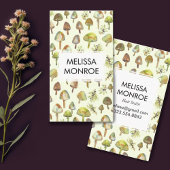 Wasserfarbenwald Botanischer Pilz Pilze Natur Visitenkarte