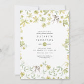 Wasserfarbenwald Einladung (Vorderseite)