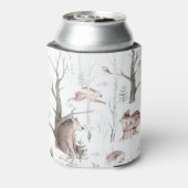 Wasserfarbenwald Freunde Kinderdusche Dosenkühler (Kanne Rückseite)