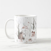 Wasserfarbenwald Freunde Kinderdusche Kaffeetasse (Links)