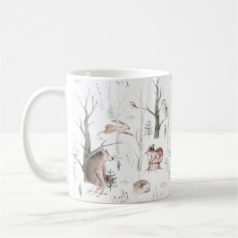 Wasserfarbenwald Freunde Kinderdusche Kaffeetasse