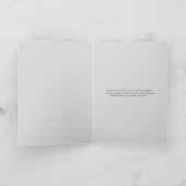 Wasserfarbenwald-Hochzeit Snowy Winterwald Dankeskarte (Innenseite)