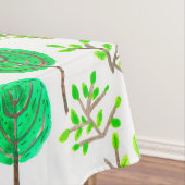 Wasserfarbenwald im Doodstyle Tischdecke (Beispiel)