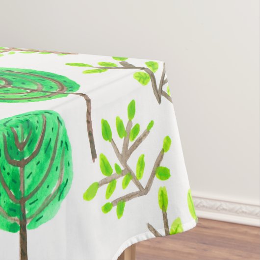 Wasserfarbenwald im Doodstyle Tischdecke (Beispiel)
