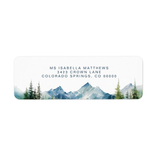 Wasserfarbenwald Rustikales Abenteuer Rückkehr (Vorne)