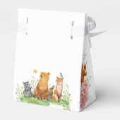 Wasserfarbenwald Tiere Baby Dusche Box Geschenkschachtel (Rückseite)