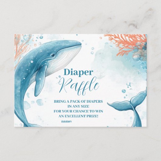 Wasserfarbenwald unter dem Meeresdiapper Begleitkarte (Vorderseite)