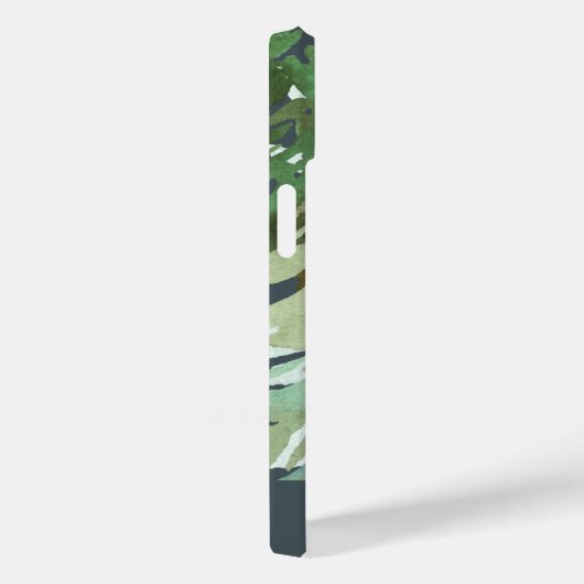 Wasserfarbenwald Winter personalisiert iPhone Gehä Case-Mate iPhone Hülle (Rückseite / Rechts)