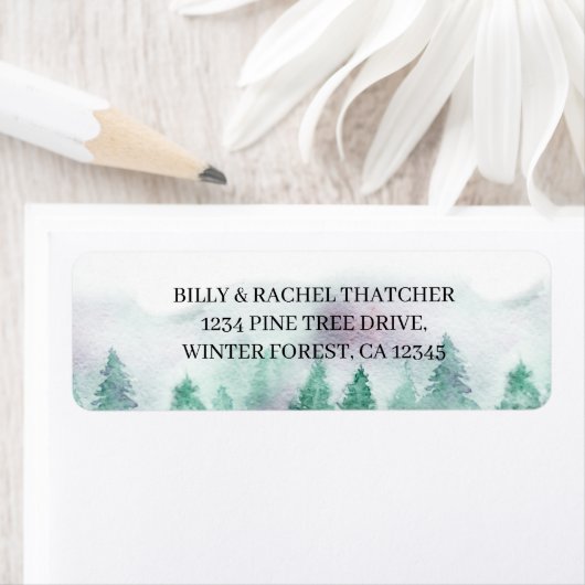 Wasserfarbenwaldadresse (Insitu)