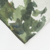 Wasserfarbenwaldbär Personalisiert Junge Fleecedecke (Ecke)