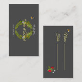 Wasserfarbenwaldbeeren Begleitkarte (Vorne/Hinten)