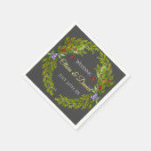 Wasserfarbenwaldbeeren Serviette (Ecke)