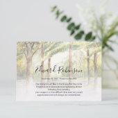 Wasserfarbenwaldland-Gedenkstein Dankeschön Karte (Stehend Vorderseite)