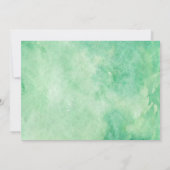 Wasserfarbenwaldlandschaft handbemalt einladung (Rückseite)