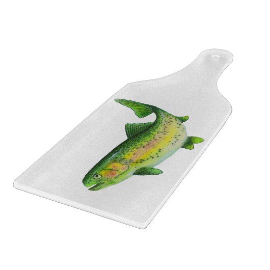 Wasserfarbenwaldsattel Schneidebrett (Ecke)