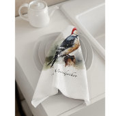 Wasserfarbenwaldspecht Geschirrtuch