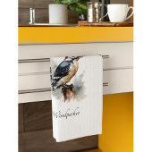 Wasserfarbenwaldspecht Geschirrtuch