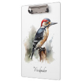 Wasserfarbenwaldspecht Klemmbrett (Links)