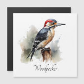 Wasserfarbenwaldspecht Magneteinladung (Vorne/Hinten)