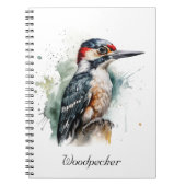 Wasserfarbenwaldspecht Notizblock (Vorderseite)