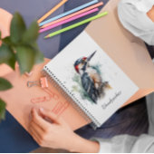 Wasserfarbenwaldspecht Notizblock