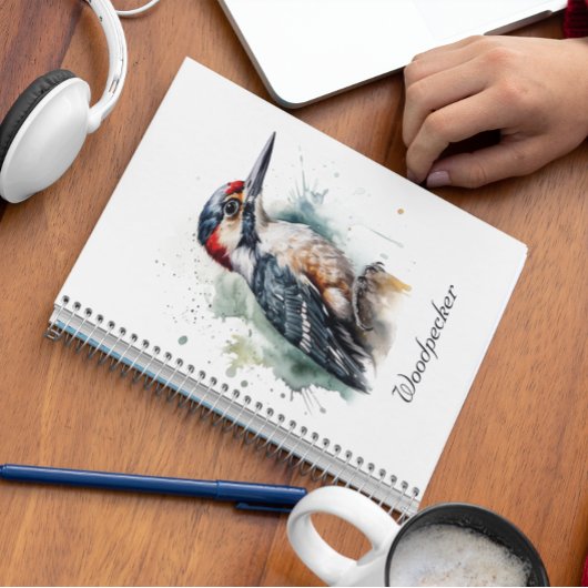 Wasserfarbenwaldspecht Notizblock